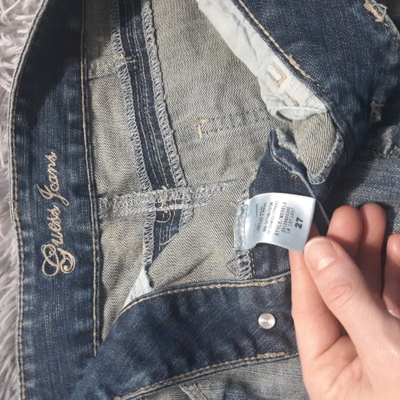 Guess Jean's sz 27 simple silver stud accents. - Picture 2 of 3